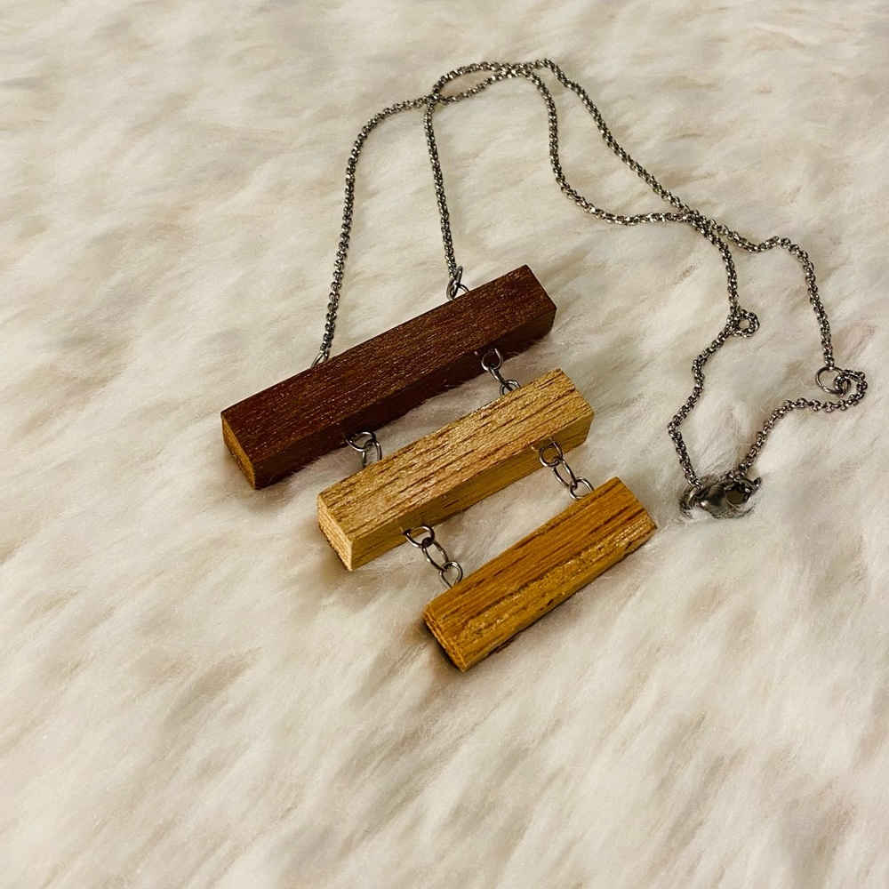 Reclaimed Wood Necklace